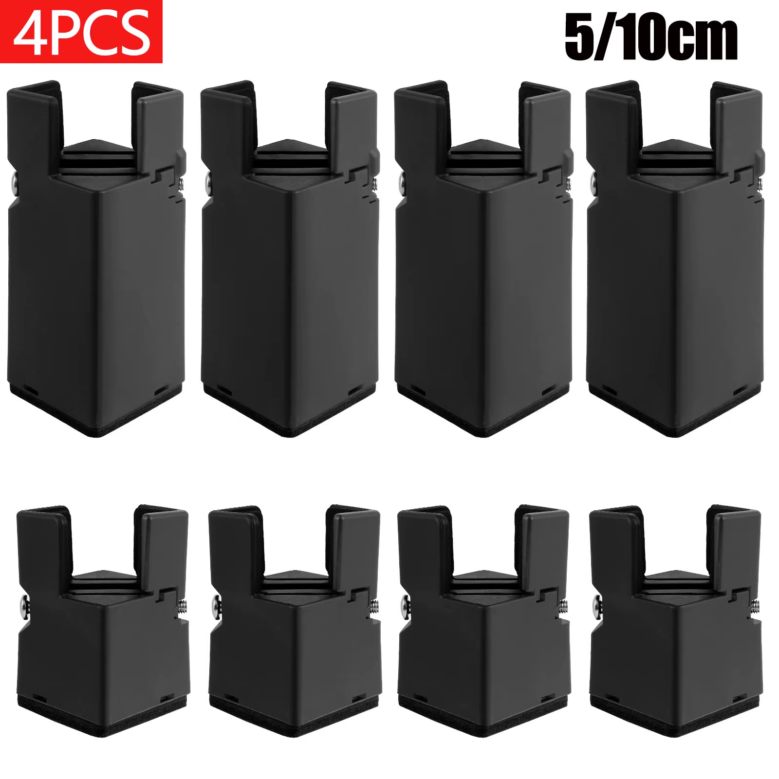 4/8 pièces réglable chaise Riser vis pince 5/10cm hauteur robuste canapé Tables lit meubles Risers bureau
