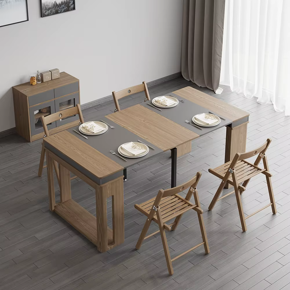 Table à manger extensible multifonctionnelle