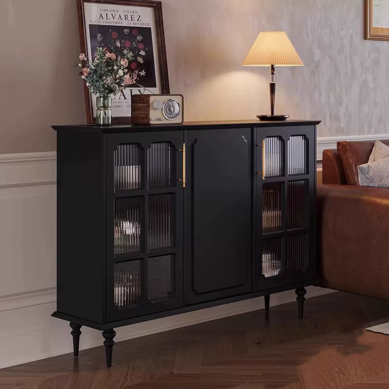 Armoires de salon Vintage à la mode avec porte en verre
