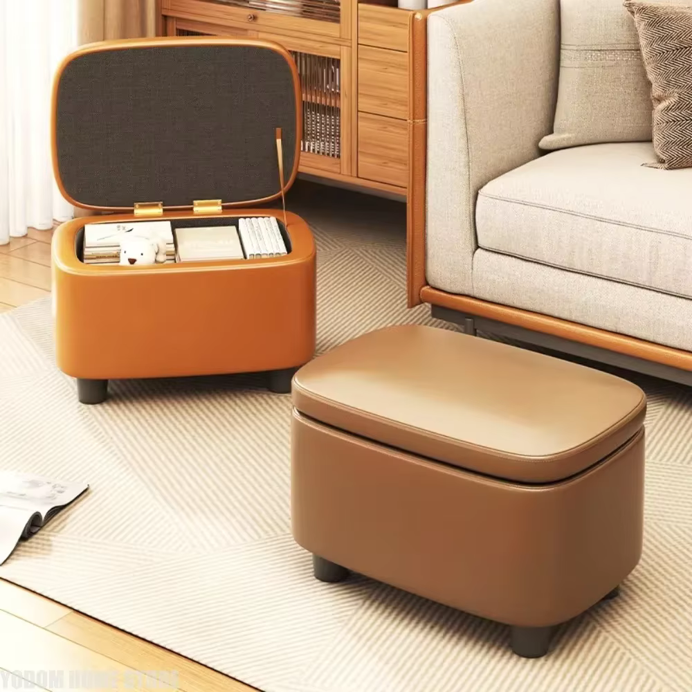 Moderne Simple organisateur tabouret poufs créatif ménage confortable canapé rembourré salon