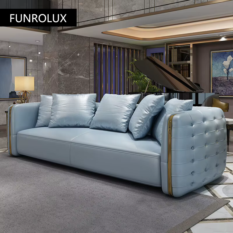 Moderne lumière luxe nouveau canapé classique salon