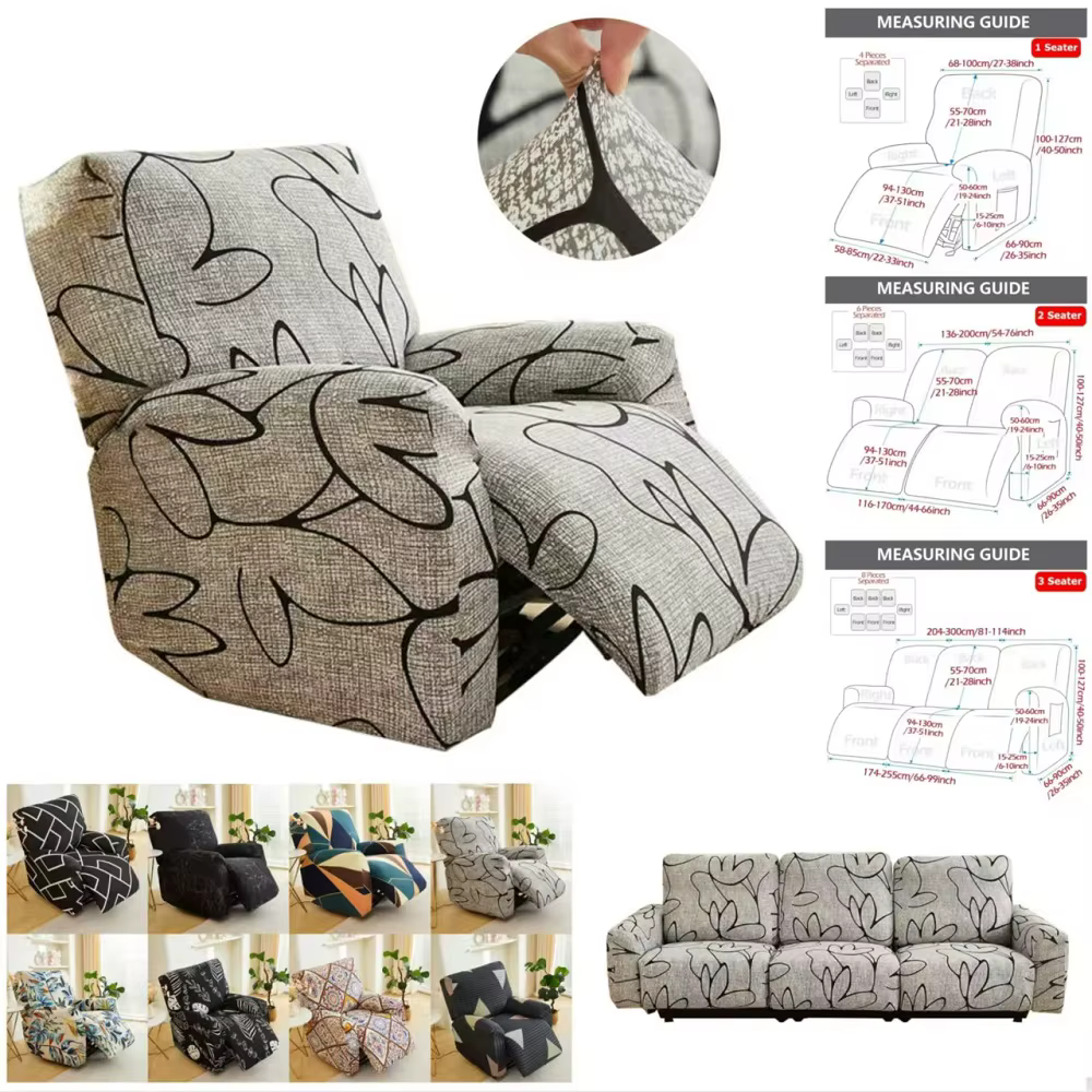 Housse de canapé inclinable élastique