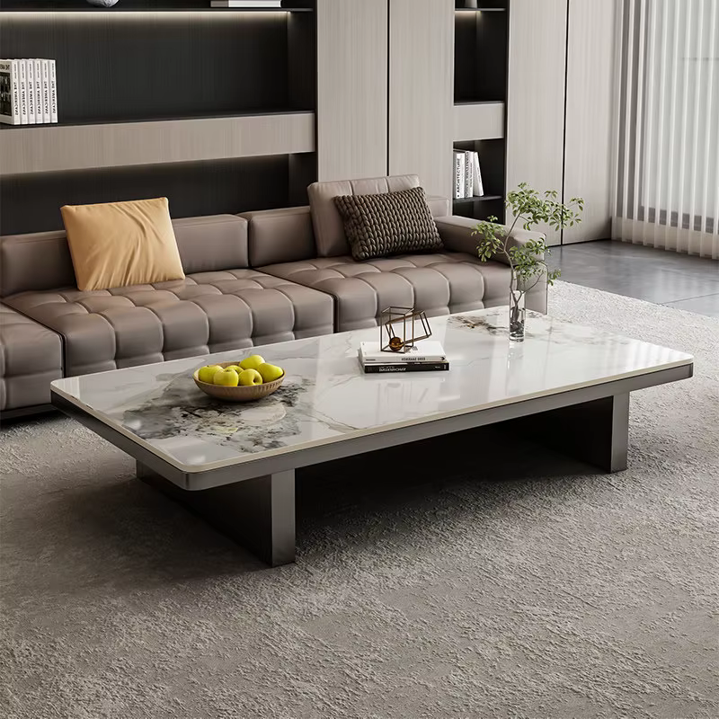 Table basse rectangulaire au design moderne