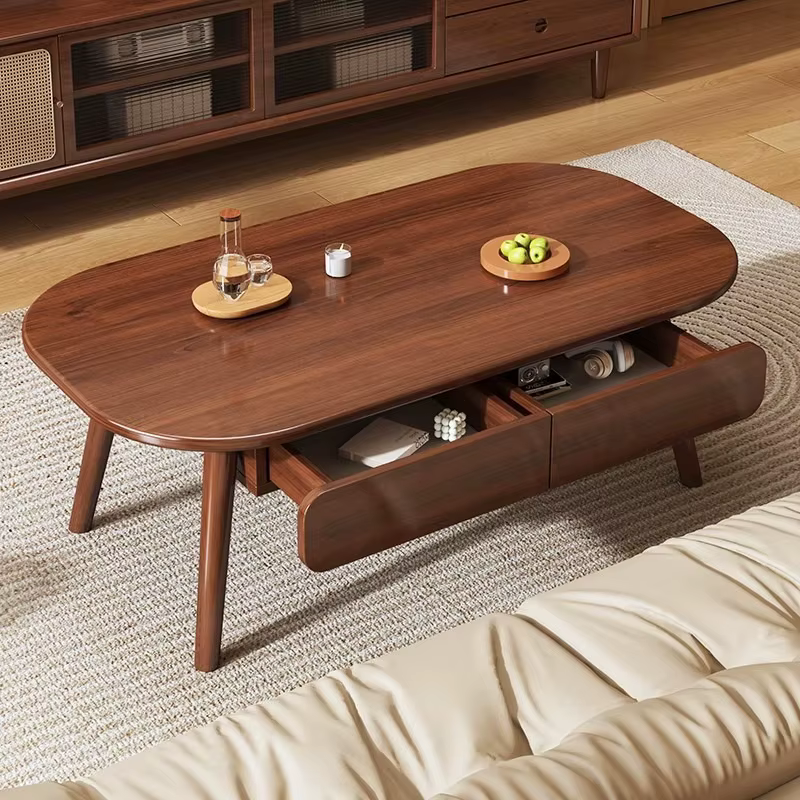 Nouvelle table basse simple en bois massif