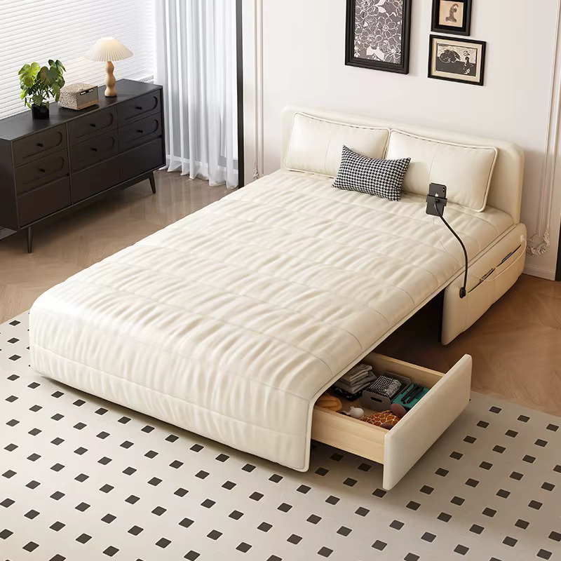 Canapés de salon doux et multifonctionnels pour appartement minimaliste