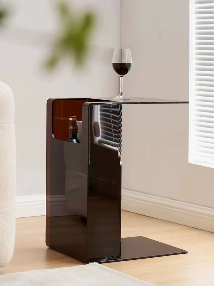 Table basse transparente en acrylique de style nordique
