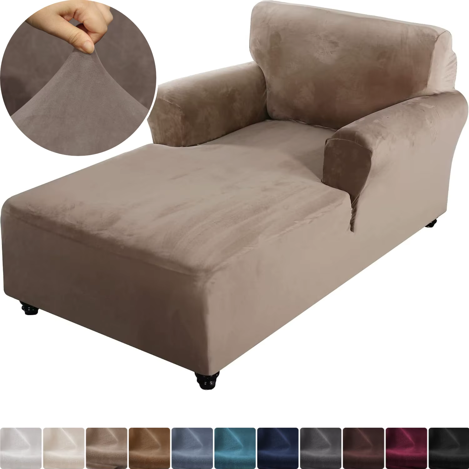 Housse de Chaise longue en velours