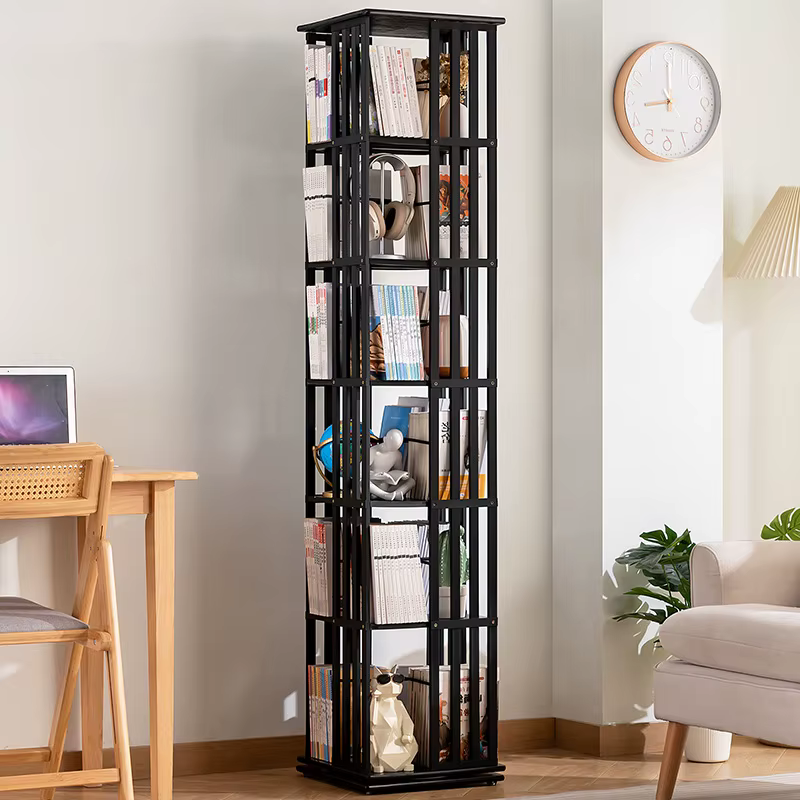 Bamboom – étagère de rangement rotative pour salon